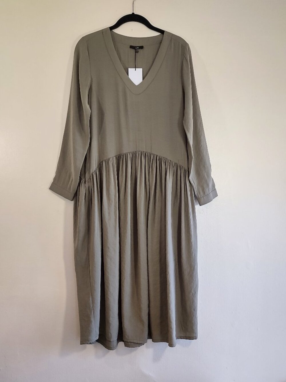 Ruti Light Poplin Dress Sea Stone Size XSmall Oversized Minimalist Capsule